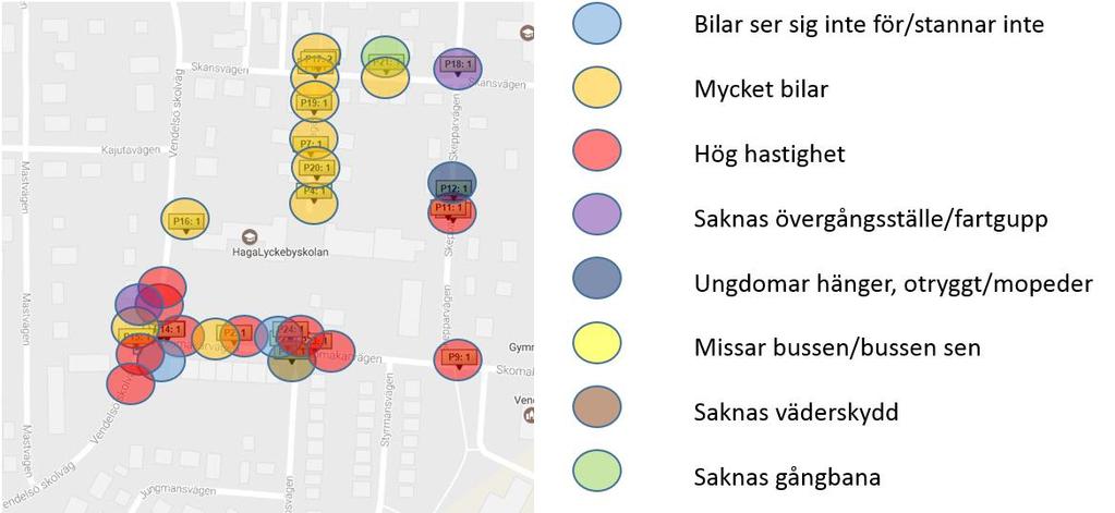 Det inkom även kommentarer om att övergångsstället är felplacerat.