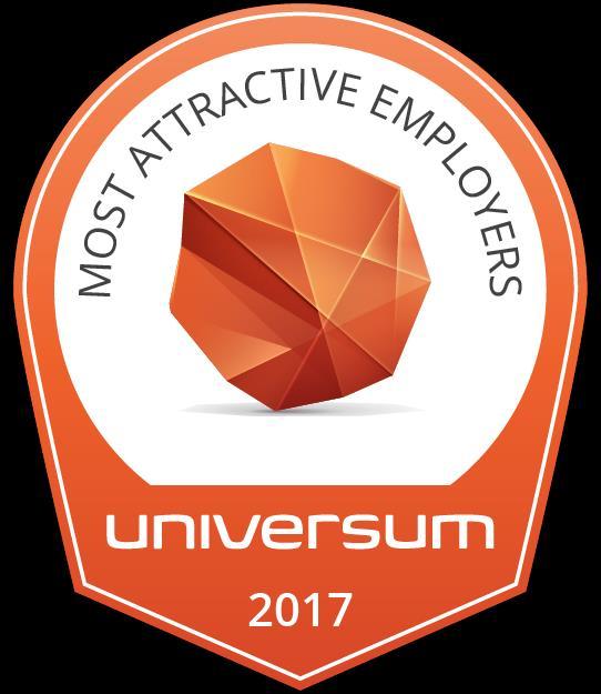 14 THE MOST ATTRACTIVE EMPLOYERS 2017 About us Universum is the global leader in employer branding, During our 25+ years we have established ourselves in 60 markets throughout the globe and our