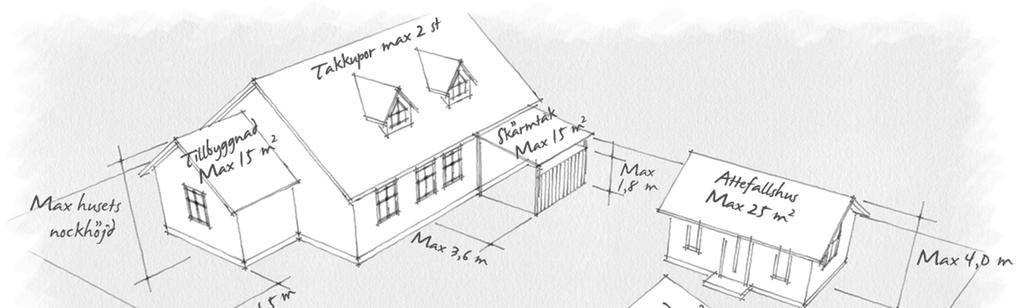Friggebod Vid ett en- eller tvåbostadshus får man bygga en eller flera komplementbyggnader, friggebodar, som tillsammans inte upptar en yta på marken som är större än 15 m 2.