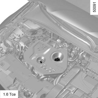 MOTOROLJENIVÅ: tömning, påfyllning (1/3) 1 1 1 2 2 2 Påfyllning Bilen ska stå på horisontellt underlag och motorn ska vara kall (t.ex. före dagens första körning).