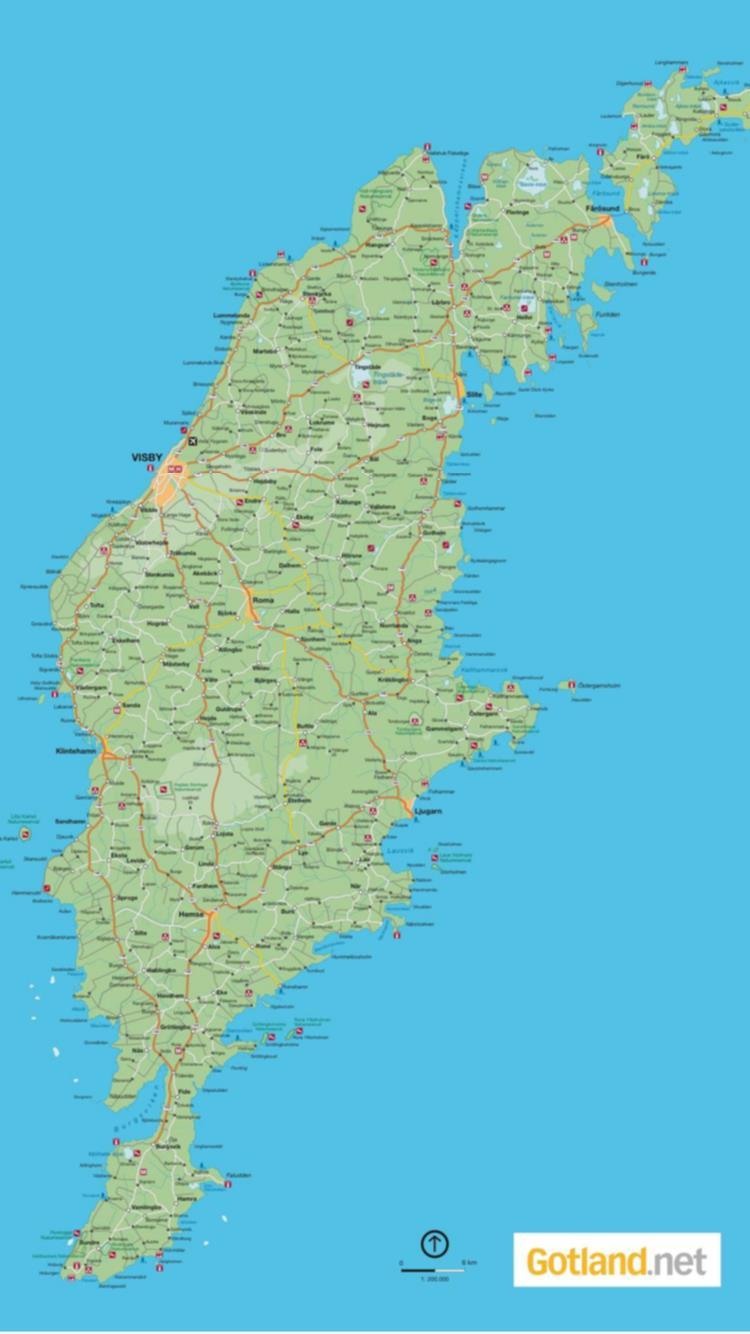 Gotlands geografi Avstånd fr Sverige: 9mil Avstånd fr Lettland: 13mil Längd: 17,5 mil Bredd: 5 mil Kustens längd: 80 mil Antal
