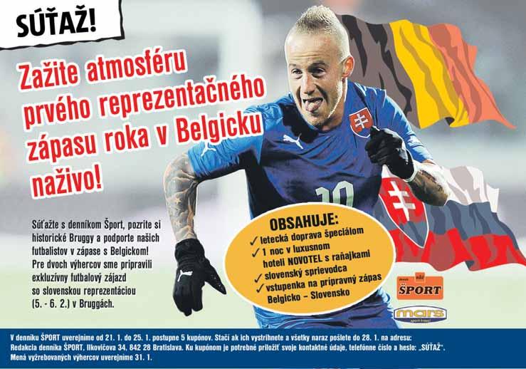 www.sport.sk FUTBAL, SÚŤAŽ 7 Kmeňový brankár Trnavy Dobrivoj Rusov nastúpil v príprave na svoj druhý zápas za reprezentáciu do 21 rokov a po desiatich minútach pre poškodenie pľúc a obličky striedal.