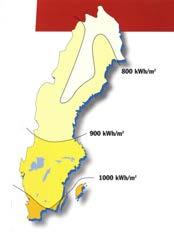 SOLINSTRÅLNING SVERIGE GENOMSNITTLIG SOLINSTRÅLNING VÄRLDEN