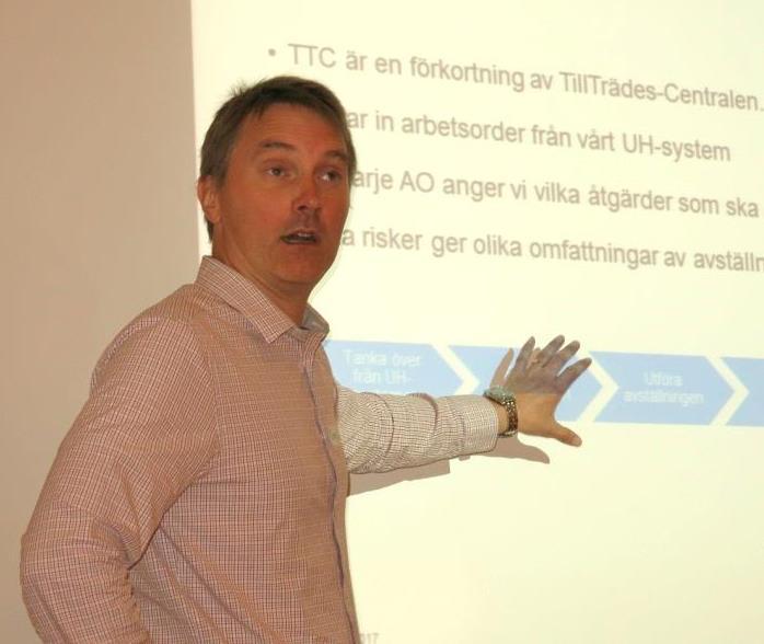 Sida 12 av 27 Hans Holm - Skoghall Hans anser att TTC ger snabbare och bättre överblick över stoppen.