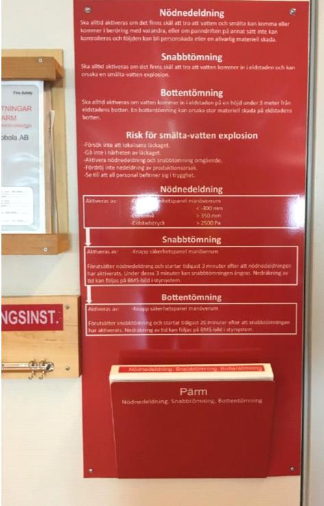 Resultatet hänger på väggen i Obbolas