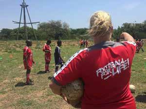 I Sverige och attitydförändringen till tjejer som spelar Sydafrika precis som på de flesta ställen fotboll, men också att se förändringen i hela världen har vi en lång resa att göra.