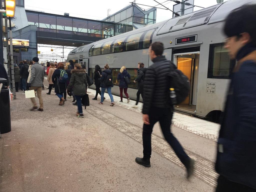 Bild 1. Västerås station en kylig marsdag 2017. Foto: Marie Pellas 7.6 Bostadsmarknaden i Arvika kommun Arvika kommun uppvisar för åren 2005 2015 en ökning av priset för småhus med 81 procent.
