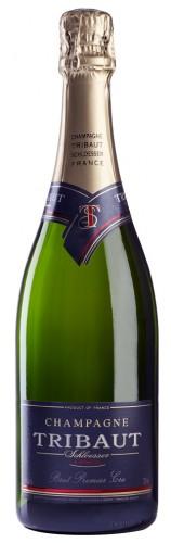 Frankrike - Champagne Tribaut Schloesser Tribaut Brut Premier Cru En champagne gjord på Pinot Noir, Chardonnay och Pinot Meunier. 30% av vinet kommer från äldre årgångar som lagrats på ekfat.