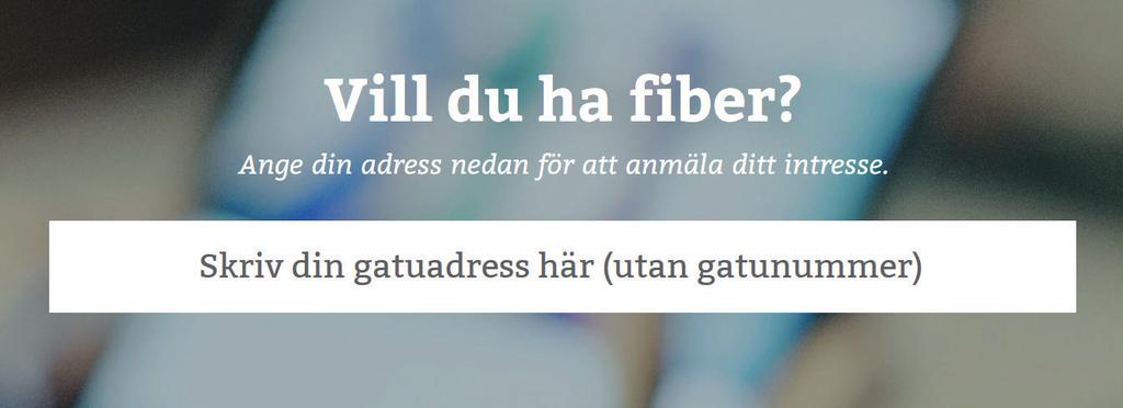 Första stegen mot en fiberanslutning För dig som vill ta del av fiberns alla möjligheter och ansluta din fastighet, ska du börja med att göra en intressea