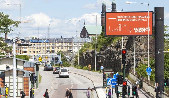 En dubbelsidig backlite på Södertäljevägen vid Liljeholmsbron når minst lika många. Fråga oss om paketpris!