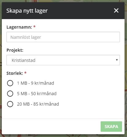 BASKARTOR EGNA LAGER Här kan du se de baskartor som finns tillgängliga för dig.