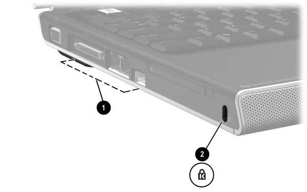 Komponent-ID Ventil och plats för säkerhetskabel Komponent Beskrivning 1 Utblåsningsventil* Kyler av interna komponenter. Ä Du förhindrar överhettning genom att inte blockera ventilerna.