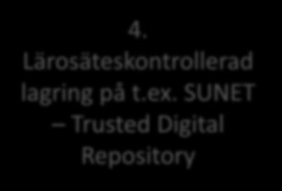 DAU granskar metadata, allokerar DOI och