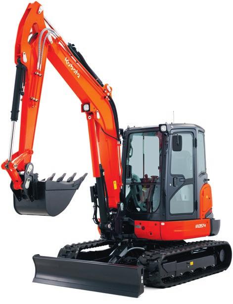 Kubota grävare KX-serien 850 kg till 8,2 ton med extra räckvidd och lyftkraft KX080-4 Kubotas