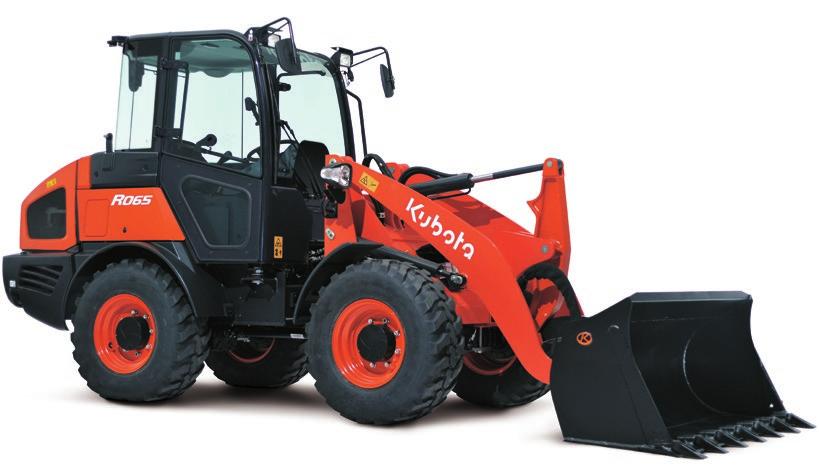 Kubota hjullastare 1 till 4,8 ton med hög kvalitet och smarta lösningar Kubota R085 Kubota originalmotor R085 har dieselmotor och är utrustad med ett dieselpartikelfilter och oxidationskatalysator