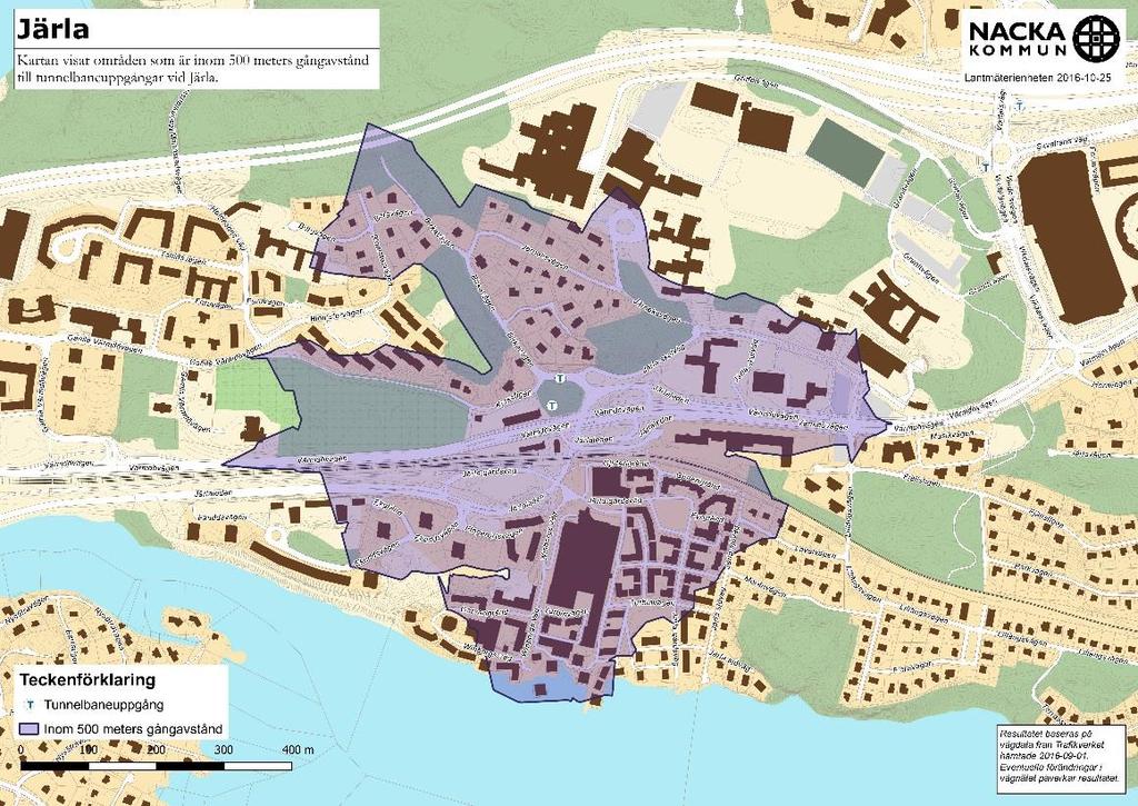 2.2.2 Närhet till lokala centrum I Nackas översiktsplan från 2012 anges sex stycken lokala centrum.