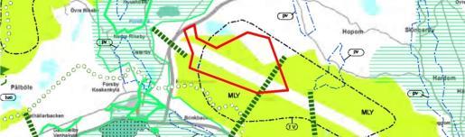 2.6.9 Skyddsbeslut Det finns inga skyddsbeslut som berör planområdet. 2.6.10 Andra beslut, planer och program för området År 2013 gjorde Lovisa stad en vindkraftsutredning som omfattade hela staden.