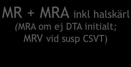 utredning som bör drivas de första timmarna från