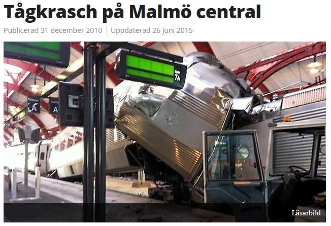 18 PM inte särskilt relevant i detta sammanhang på grund av att både ankommande och avgående tåg har mycket låg hastighet.
