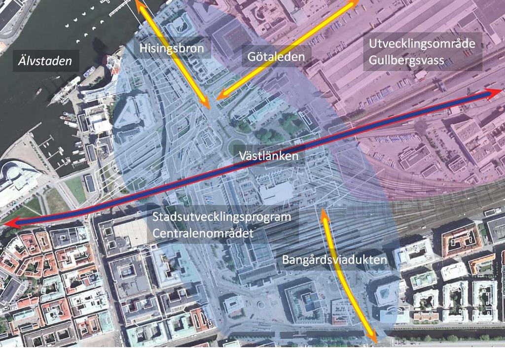 mellan Gullbergsvass och Almedal, se diarienummer 0635/11 samt en ny detaljplan för tunnelmynningar, schakt med mera, (diarienummer 0486/13).