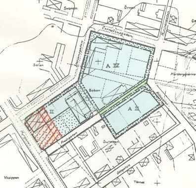 Avesta kommun sammanträdesprotokoll Sida 14 Nuvarande förutsättningar på fastigheten: Den kommunomfattande översiktsplanen från 2007 har som rekommendation att stadsmässigheten i centrum ska höjas
