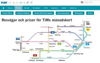 interaktiv biljett- och prisinfo på webben. Befintlig TiM-sajt var inte anpassad för smartphones.