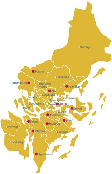 Rinkeby-Kista Spånga-Tensta Hässelby-Vällingby Bromma Kungsholmen Norrmalm Östermalm Södermalm Hägersten-Liljeholmen