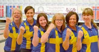 INTERNATIONELLA TÄVLINGAR NBM i bowling Riga, Lettland 14-18 juni Det svenska herr- och damlandslaget tog hem totalt 9 medaljer i nordisk-baltiska mästerskapet varav fem guldmedaljer.