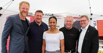 5:2 Almedalen ArbetSam deltog tre dagar i Almedalen. Vi hade en gemensam monter i Visby hamn tillsammans med övriga organisationer i nätverket Transporthistoriskt Nätverk.
