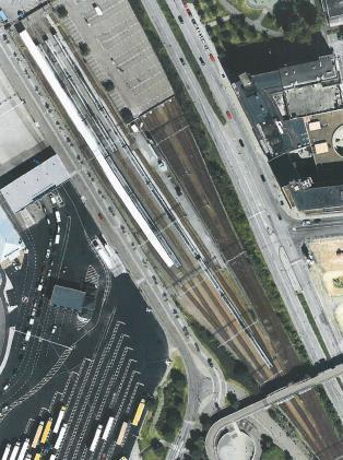 Sida 41 av 110 Anläggningens spårområde och anslutningar Södra tunnelinfarten till