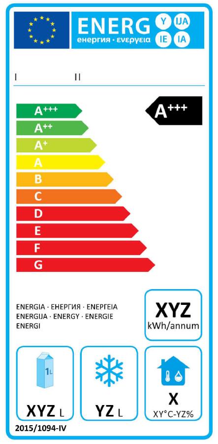 energimärkning för professionella kyl/frysskåp Båda