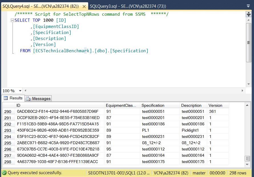 Figur 5: Befintlig data i T-SQL 5.2 NHibernate Den befintliga databasen är implementerad i en applikation utvecklad i.net miljö. Det finns ett tillägg till.net som kallas för NHibernate.