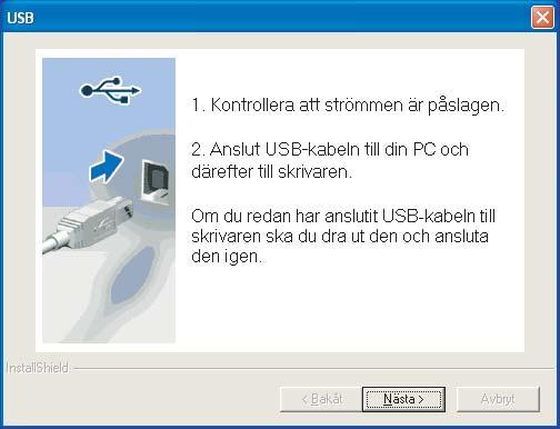 Installera skrivardrivrutinen Windows 7 Klicka på Ja när fönstret med licensavtalet visas, om du accepterar bestämmelserna i avtalet.