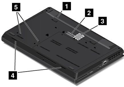 ThinkPad L540 sedd underifrån Bild 9.