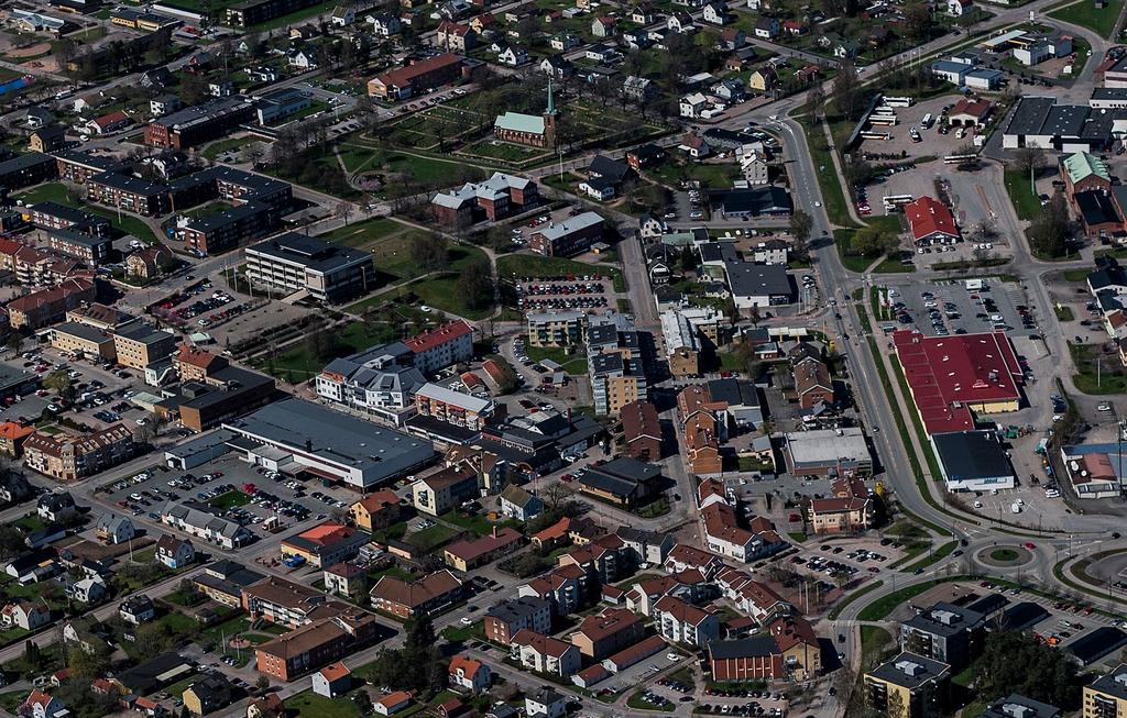 PLANOMRÅDET VÅRDCENTRAL KYRKPARKEN CITYTORGET KOMMUNHUSET RESECENTRUM STORGATAN HOTELL