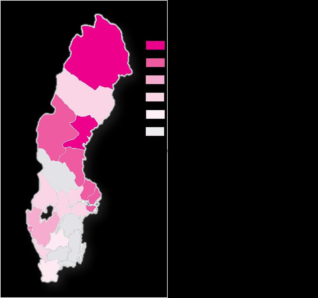 Snabbt ökande marknadsandel Total marknadsandel 35 30 25 20 Vardia ökar 50% på ett år!