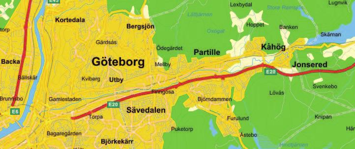 2. Befintliga förhållanden 2.1 Områdesbeskrivning Det aktuella området ligger i stadsdelen Utby cirka åtta kilometer nordöst om Göteborgs centrum (bild 1).