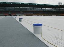 DEVIheat 90S-matta Konstgräs 4 5 cm utfyllnad i gräset (vid behov, beroende på typ av konstgräs)