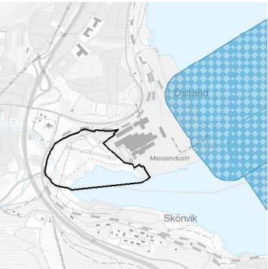 Det finns ett riksintresse för kulturmiljövård, Merlo Skönvik, söder om det planerade bioraffinaderiet, se avsnitt 4.2.6.