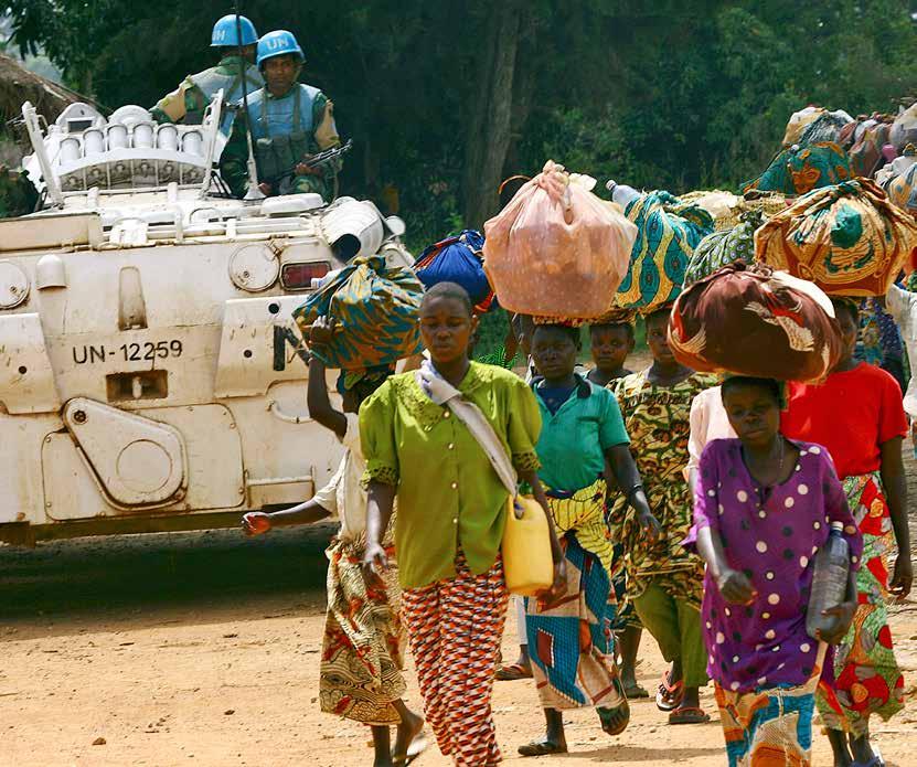 Foto: UN Photo/Martin Perret FRÅGOR I DR KONGO KONFLIKTEN En viktig del i avslutandet av en väpnad konflikt är frågan om försoning mellan olika grupper och återanpassning till ett fredligt samhälle.