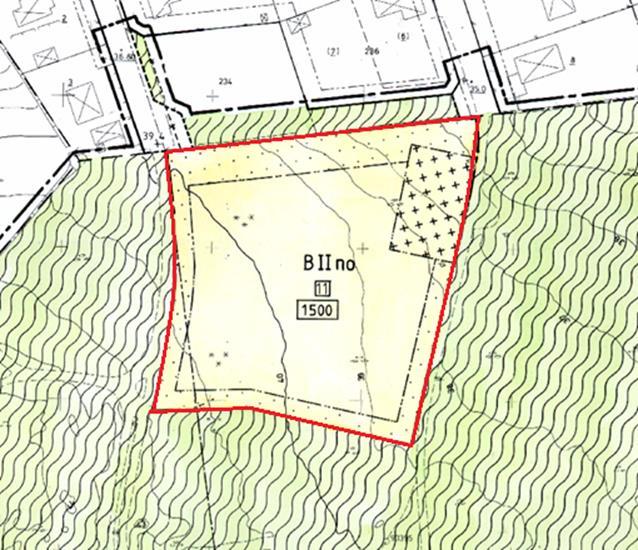 3(8) Området som ligger på fastigheten Vanneberga 2:80 är inte avstyckad. Den framtida fastigheten förväntas bli ca 8950 m 2. För området gäller en detaljplan från 1981, se figur 2 och 3.