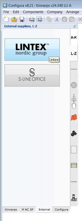 Funktioner Från och med 1 feb 2014 kommer Lintex att fungera som en helt fristående kompletterande leverantör i Configura.