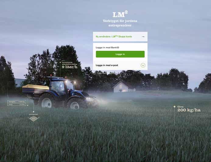 DIGITALA ERBJUDANDEN Digitala erbjudanden via LM 2 LM 2 verktyget för jordens entreprenörer Framtidens lantbruk är digitalt.