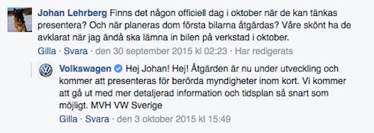 ! Här är ett annat exempel på meningsenheter som grupperades under detta tema. Även här kan vi se att det dök upp kommentarer som syftade på nyheten om att det förekom manipulation av utsläppssiffror.