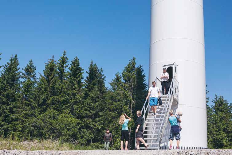 Hakarp består av åtta stycken Vestas V90 2,0 MW med en navhöjd om 105 meter.