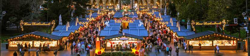 Wien julmarknad 4 dagar 5 275:- Följ med på en innehållsrik julmarknadsresa med flyg till Europas hjärta. Vi bor tre nätter på Leonardo Hotel Vienna och upplever stadens fantastiska julmarknader.
