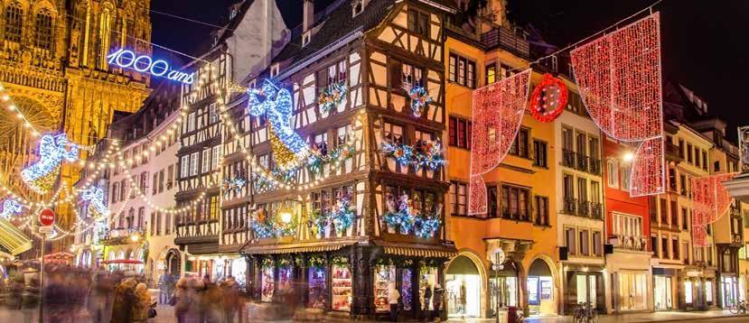 4 dagar fr 6 475:- Strasbourg julmarknad i Strasbourg, Riquewihr och Colmar Att besöka Strasbourg och de små byarna i Alsaceområdet vid juletid är som att kliva in i en julsaga.