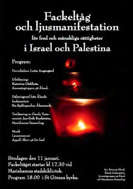 27.5.2009 Herman Lindqvist, invigningstalare av utställningen Utpost, mellanland, brygga, och hans fru Birgitta, också hon författare, besökte Ålands fredsinstitut, där de diskuterade med personalen