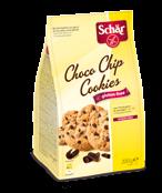 18 Choco Chip Cookies, 200 g ENERGI kj 2186 kcal 523 28 g 15 g 62 g 21 g 2,8 g 4,3 g 0,55 g Ingredienser: majsstärkelse/-stivelse, palmfet/-fedt, majsmjöl/-mel, choklad chips 12% (socker/sukker,