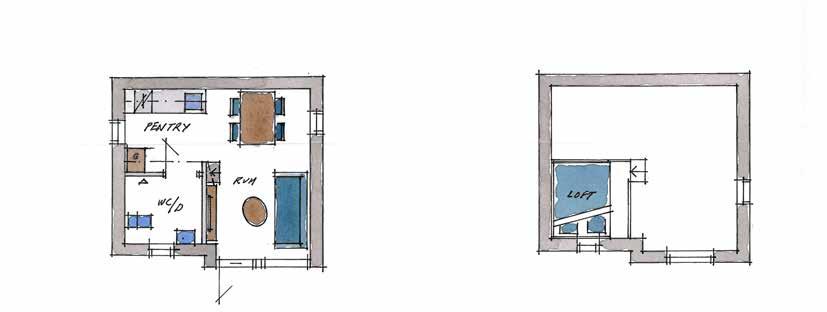 Attefall - litet loft Entrefasad Gavelfasad Fasad Gavelfasad 5330 mm B A 6 x 12 6 x 12 4490